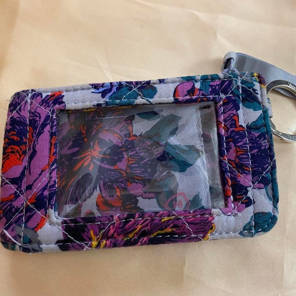 Vera Bradley Zip ID Case in the Enchanted Garden pattern